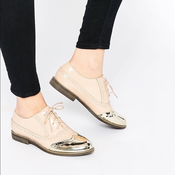 ASOS Shoes - ASOS | Brogues pink & metallic shoes